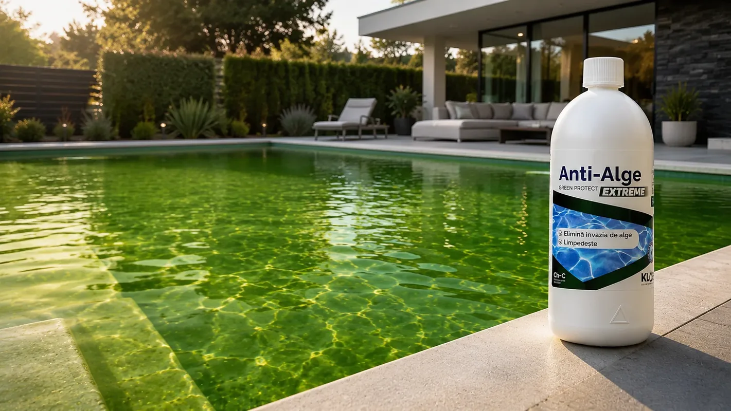Apă verde în piscină? Cauze și rezolvare eficientă